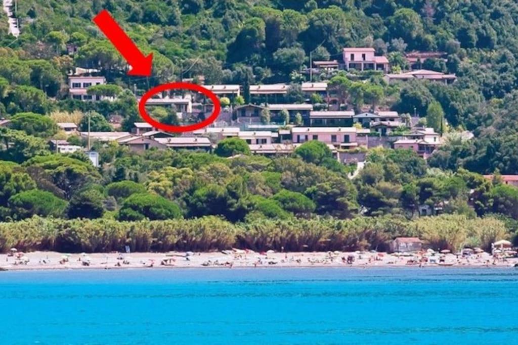 Nisportino, Elba. Bilocale Con Patio Vista Mare. Βίλα Casale Gastagno Εξωτερικό φωτογραφία